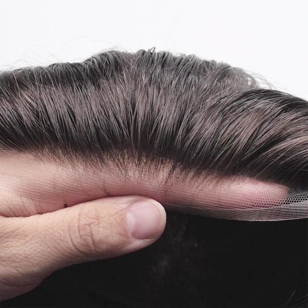 Erik Fine Mono Hairpiece with Skin Gauze Perimeter and Lace Front – Premium Blend of Comfort and Realism
