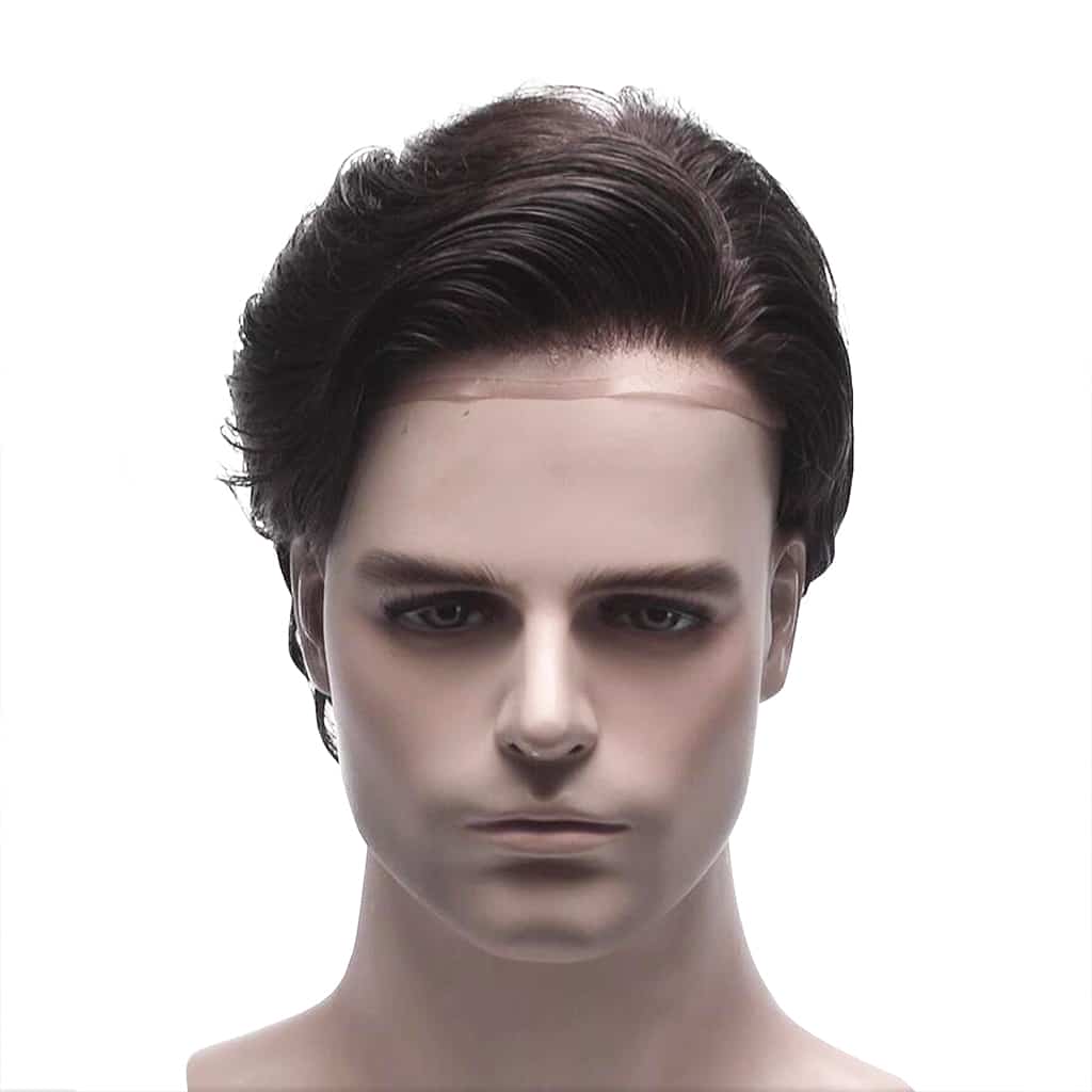 Erik Fine Mono Hairpiece with Skin Gauze Perimeter and Lace Front – Premium Blend of Comfort and Realism