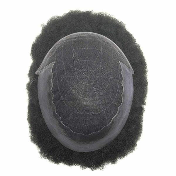 James- AFRO Man Weave Unit - Premium Swiss Lace Base with PU Sides & Back for Natural Afro Curls”