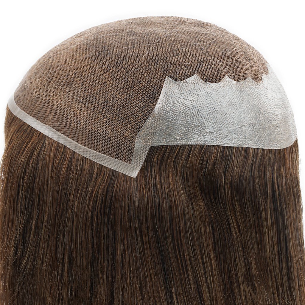 Alicia Stock Swiss Lace Women’s Toupee With PU Sides and Back – Premium Quality Hairpiece for a Natural Look