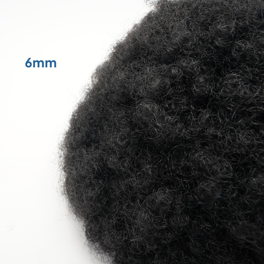 Ezra -AFRO: Premium Injected Hair System for Men – 0.1mm Thin Skin with Gauze Base Material