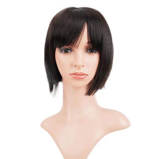 Sheila: Black Blonde Bob Wig With Bangs