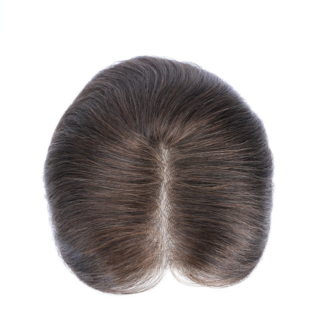 HS1V-TOP: Thin Skin Hair System for Crown Area V-Looped Human Hair