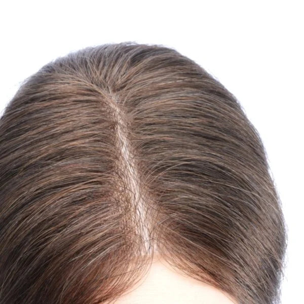 HS1V-TOP: Thin Skin Hair System for Crown Area V-Looped Human Hair