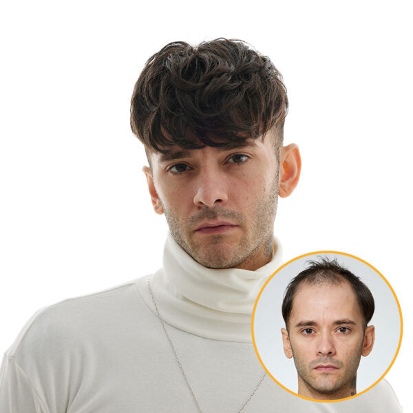 Jack- Monofilament Hair System – Realistic High Quality Stock Toupee