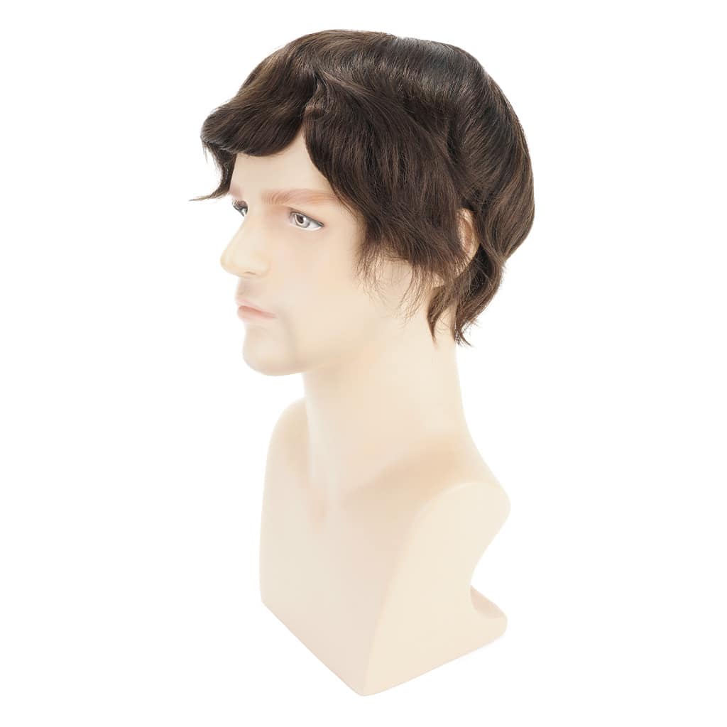 Derek Swiss Lace Hair System With a Wider PU Perimeter