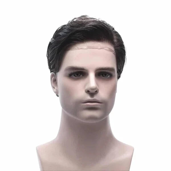 Jason- Swiss Lace Hair System with PU Sides and Back